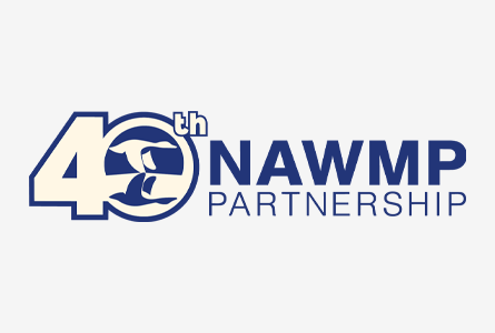 NAWMP 4OTH Anniversary English Representative Logo